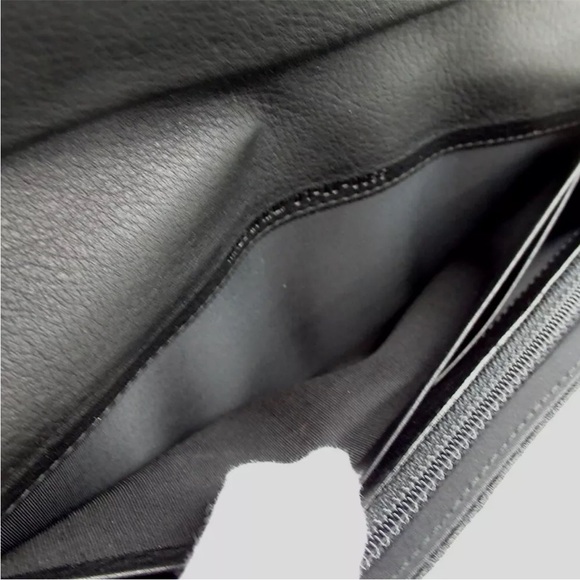 AUTH Christian Dior Monogram Trotter Long Wallet Black - Picture 11 of 13